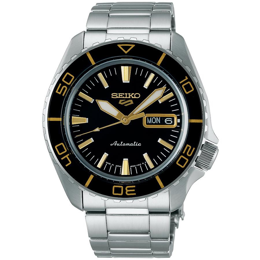 Seiko 5 Sports SKX Suit Style SNZH SBSA261 Men's Mechanical Automatic Watch, Black