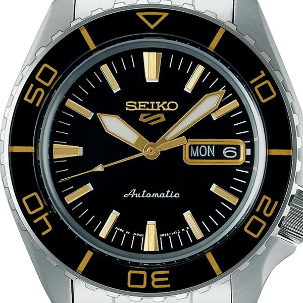 Seiko 5 Sports SKX Suit Style SNZH SBSA261 Men's Mechanical Automatic Watch, Black