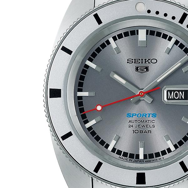 Seiko 5 Sports Heritage Design Reissue Limited Edition SBSA269 Men's Mechanical Automatic Watch, Silver, Hongo Model