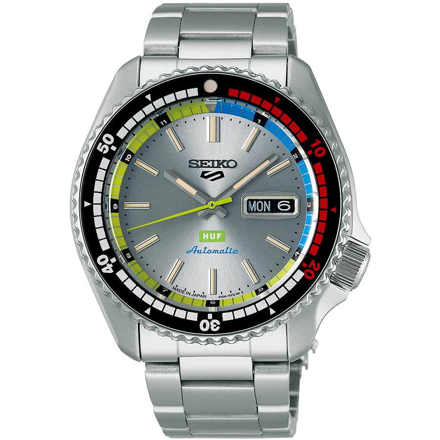 Seiko 5 Sports SKX Series HUF Collaboration Limited Edition Regatta Timer Hommage SBSA279 Men's Automatic Watch