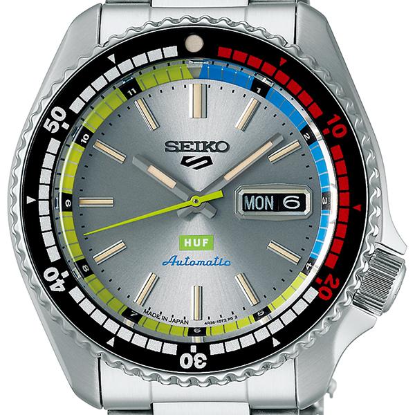 Seiko 5 Sports SKX Series HUF Collaboration Limited Edition Regatta Timer Hommage SBSA279 Men's Automatic Watch