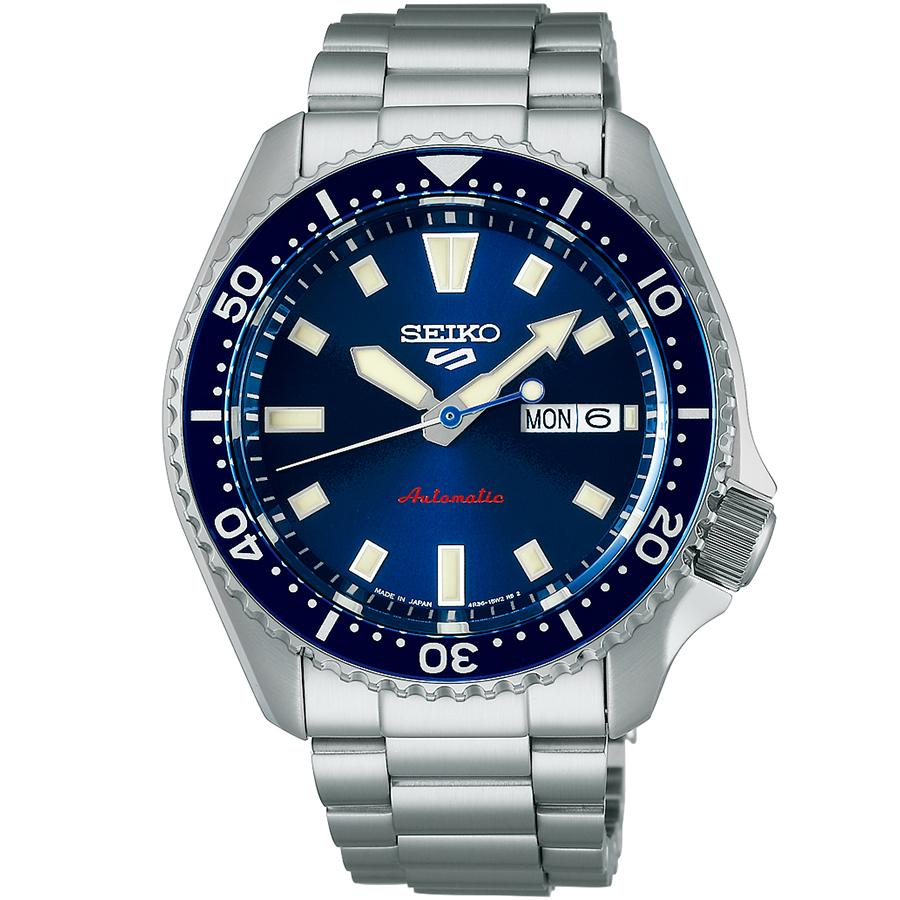 Seiko 5 Sports SKX Series SKX399 Homage Design SBSA303 Men's Automatic Watch with Navy Dial