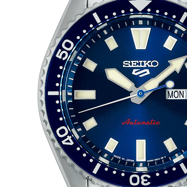 Seiko 5 Sports SKX Series SKX399 Homage Design SBSA303 Men's Automatic Watch with Navy Dial