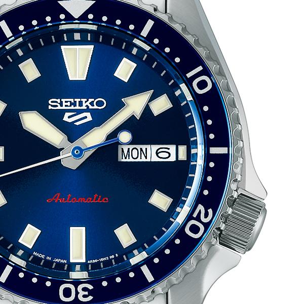 Seiko 5 Sports SKX Series SKX399 Homage Design SBSA303 Men's Automatic Watch with Navy Dial