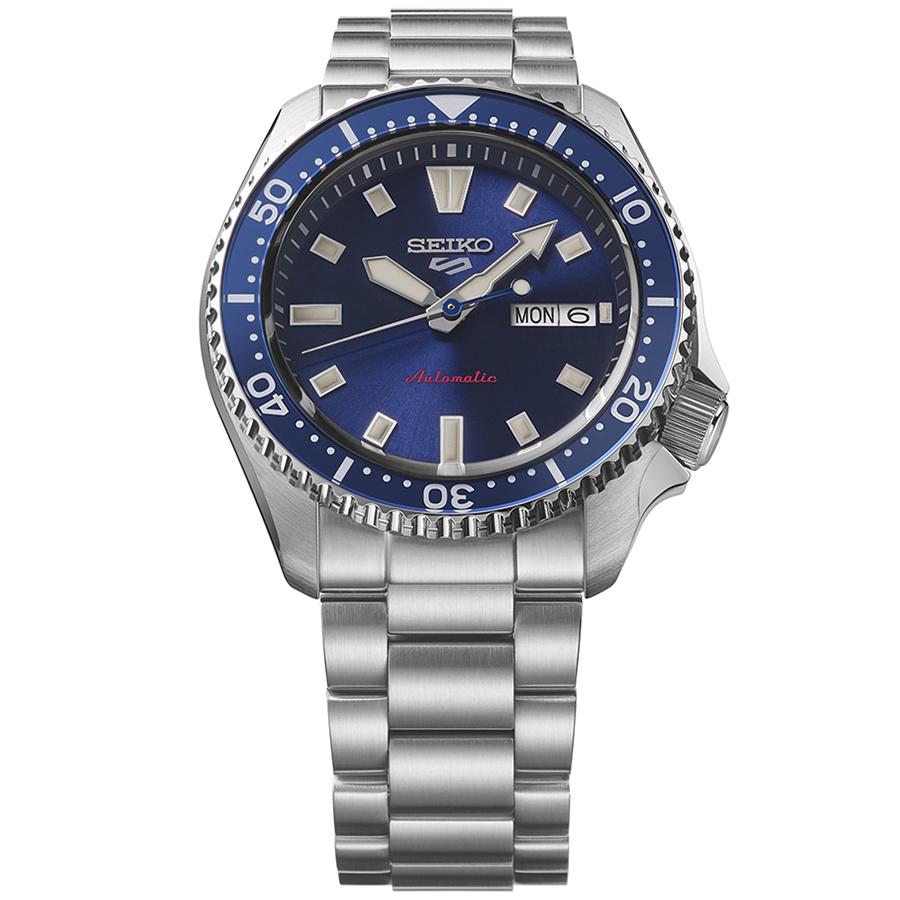 Seiko 5 Sports SKX Series SKX399 Homage Design SBSA303 Men's Automatic Watch with Navy Dial