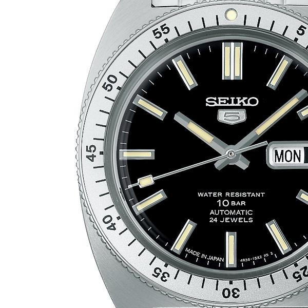 SEIKO 5 SPORTS SBSA313 JDM SKX Heritage Design Reissue Limited Edition Automatic Black Dial Men's Watch