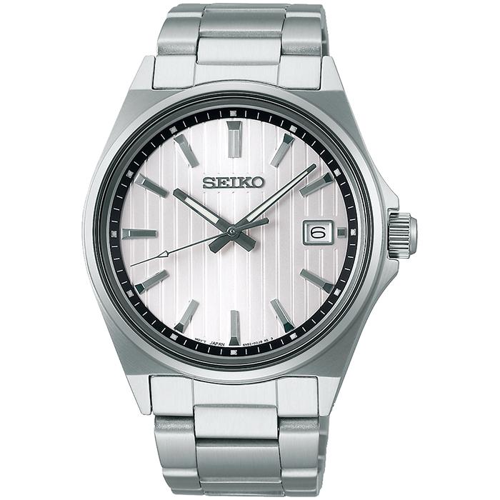 Seiko Selection S Series 3-Hand Model SBTH001 Men's Quartz Watch with Battery-Powered White Dial