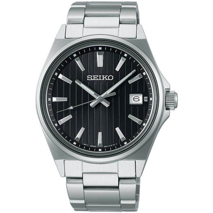 Seiko Selection S Series 3-Hand Model SBTH005 Men's Quartz Watch with Battery-Powered Black Dial