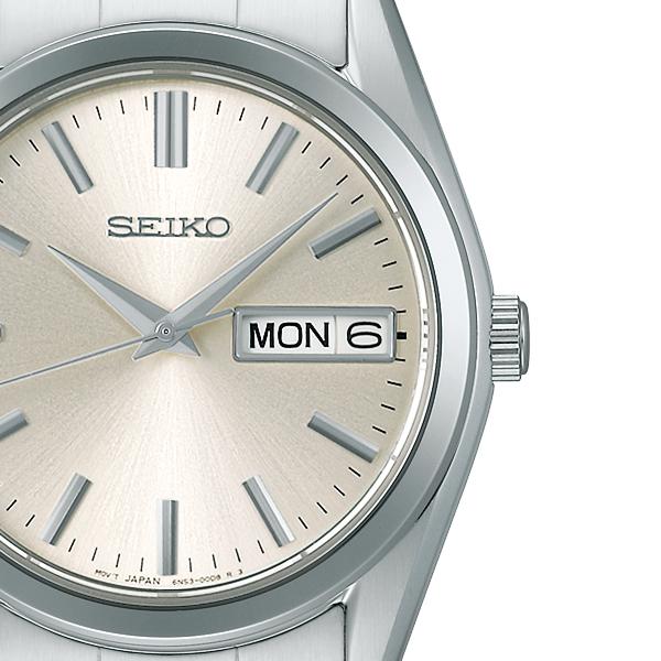 Seiko Selection S Series SBTH007 Men's Battery-Powered Quartz Watch with Day Date and Champagne Gold Dial