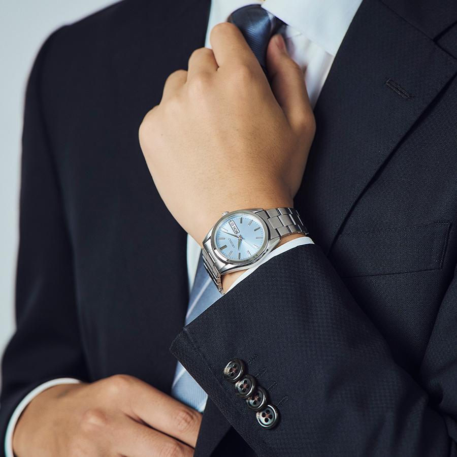 SEIKO SELECTION SBTH013 JDM S Series Shop Exclusive Ice Blue Quartz Day-Date
