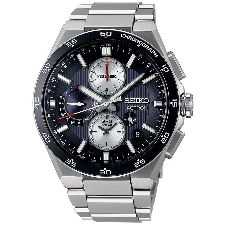 Seiko Astron Nexter Dual Time Chronograph SBXC151 Men's Solar-Powered GPS Satellite Radio Wave Watch Titanium Exclusive Model