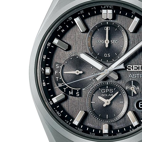 Seiko Astron Nexter Dual Time Chronograph SBXC163 Men's Solar-Powered GPS Satellite Radio Wave Watch with Gray Dial
