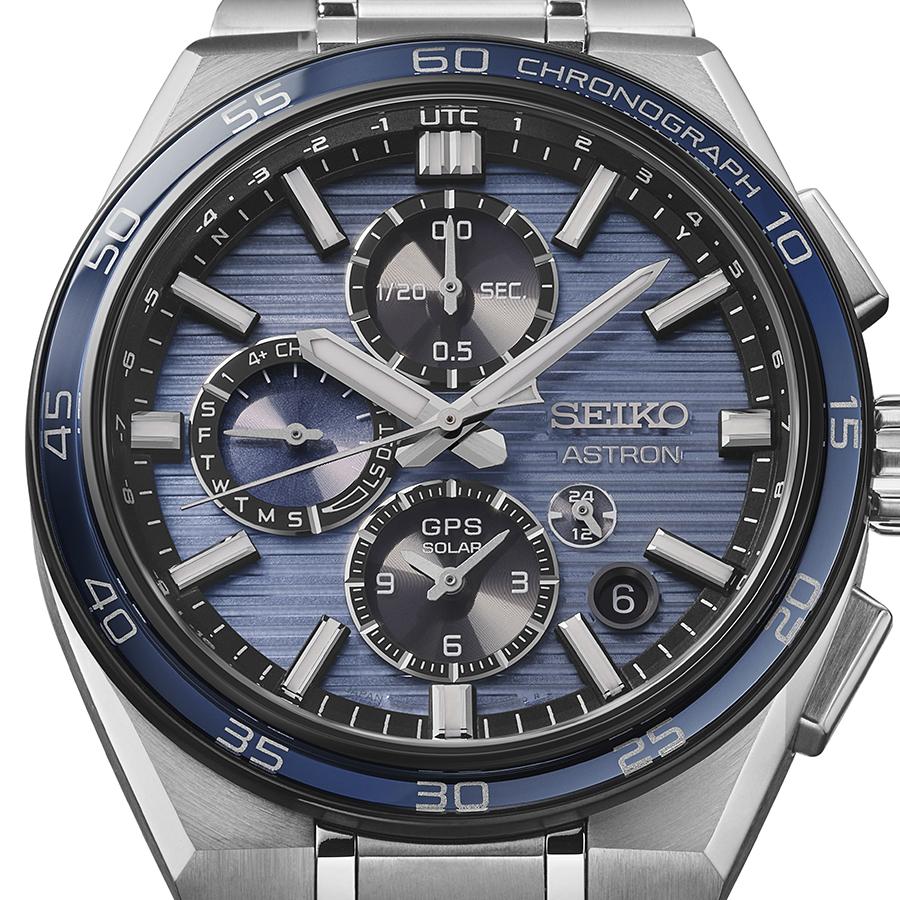 Seiko Astron Nexter Dual Time Chronograph Horizontal SBXC175 Men's Solar-Powered GPS Satellite Radio Wave Watch