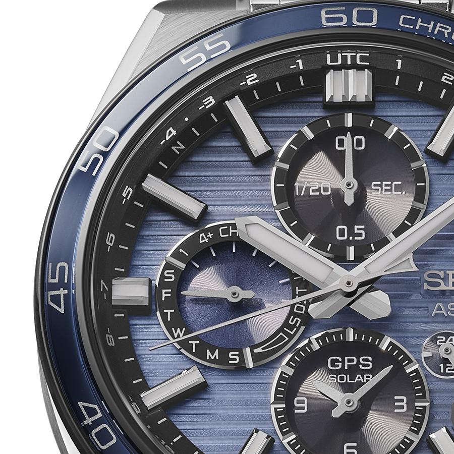 Seiko Astron Nexter Dual Time Chronograph Horizontal SBXC175 Men's Solar-Powered GPS Satellite Radio Wave Watch