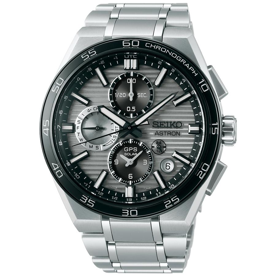 Seiko Astron Nexter Dual Time Chronograph Horizontal SBXC177 Men's Solar-Powered GPS Satellite Radio Wave Watch