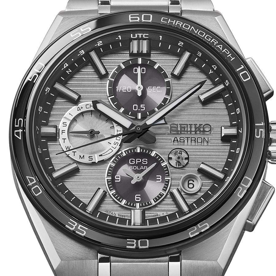 Seiko Astron Nexter Dual Time Chronograph Horizontal SBXC177 Men's Solar-Powered GPS Satellite Radio Wave Watch