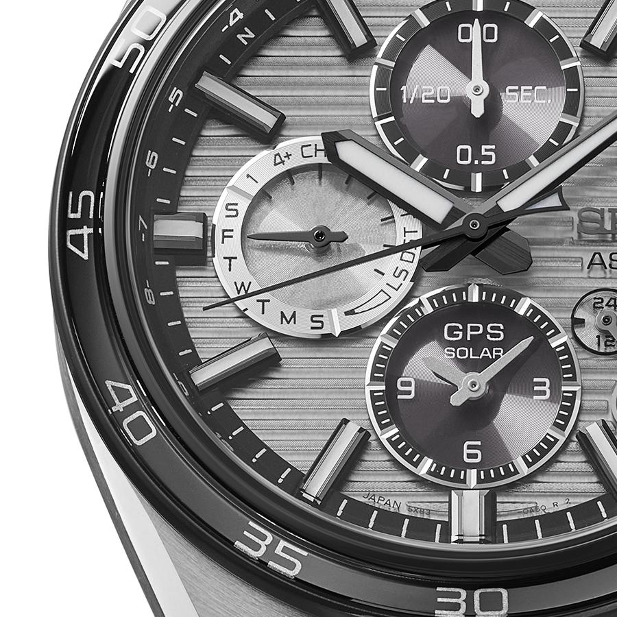 Seiko Astron Nexter Dual Time Chronograph Horizontal SBXC177 Men's Solar-Powered GPS Satellite Radio Wave Watch