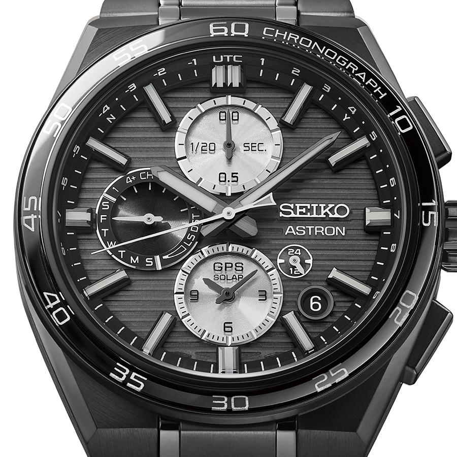 Seiko Astron Nexter Dual Time Chronograph Horizontal SBXC179 Men's Solar-Powered GPS Satellite Radio Wave Watch
