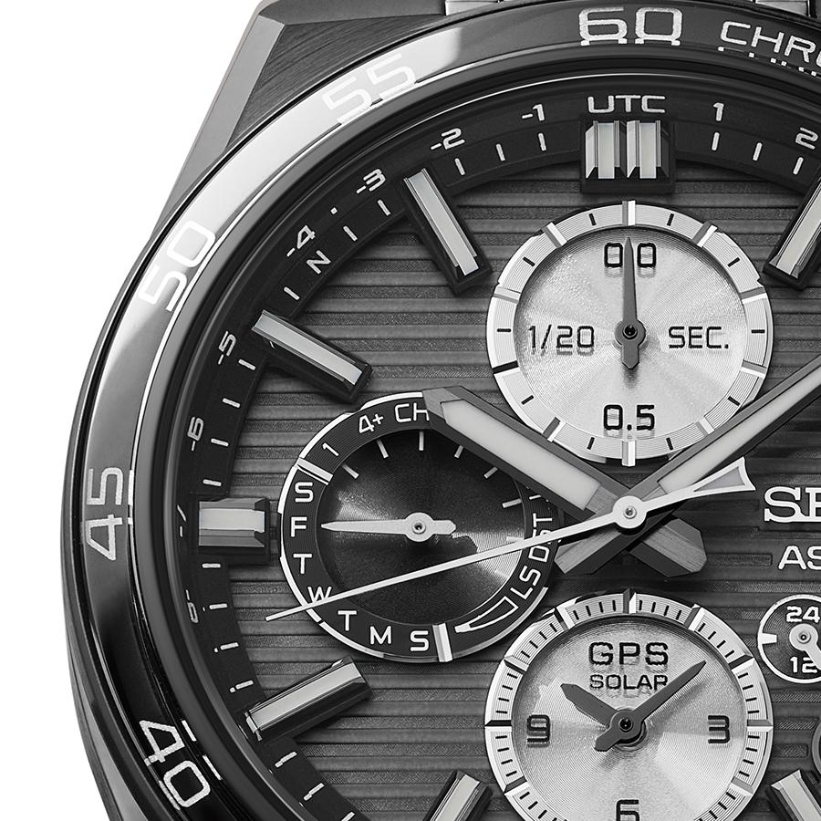 Seiko Astron Nexter Dual Time Chronograph Horizontal SBXC179 Men's Solar-Powered GPS Satellite Radio Wave Watch