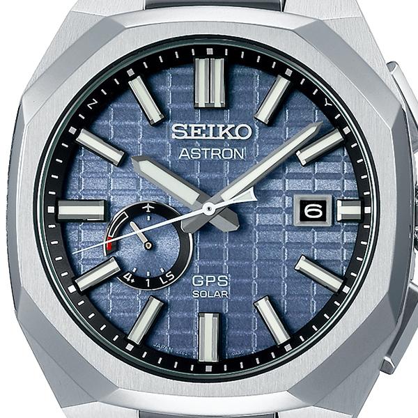 Seiko Astron Nexter DYNA SBXD013 Men's Solar-Powered GPS Satellite Radio Wave Watch with Blue-Gray Dial (Exclusive)