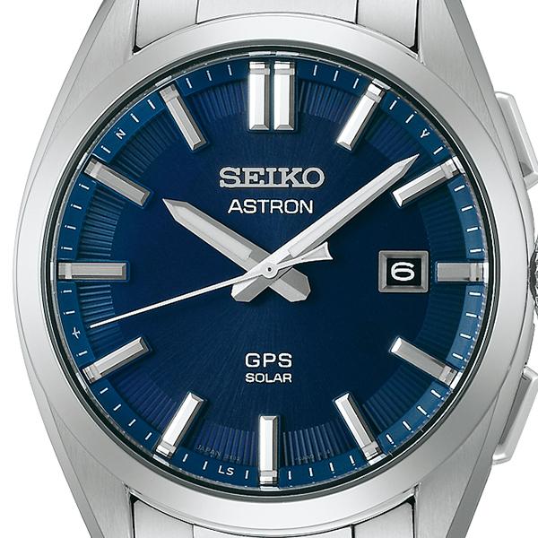 Seiko Astron Origin 3X Series 3-Hand Model SBXD033 Men's Solar-Powered GPS Satellite Radio Wave Watch with Titanium and Dark Blue Dial