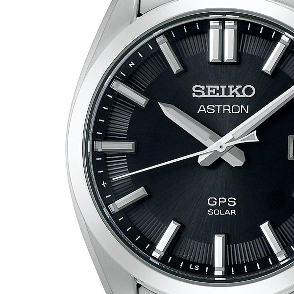 Seiko Astron Origin 3X Series 3-Hand Model SBXD035 Men's Solar-Powered GPS Satellite Radio Wave Watch with Titanium Black Dial