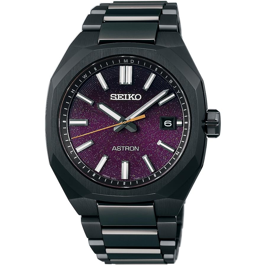 Seiko Astron Nexter 2025 Limited Edition Starry Sky SBXY091 Men's Solar Radio-Controlled Watch in Black and Purple