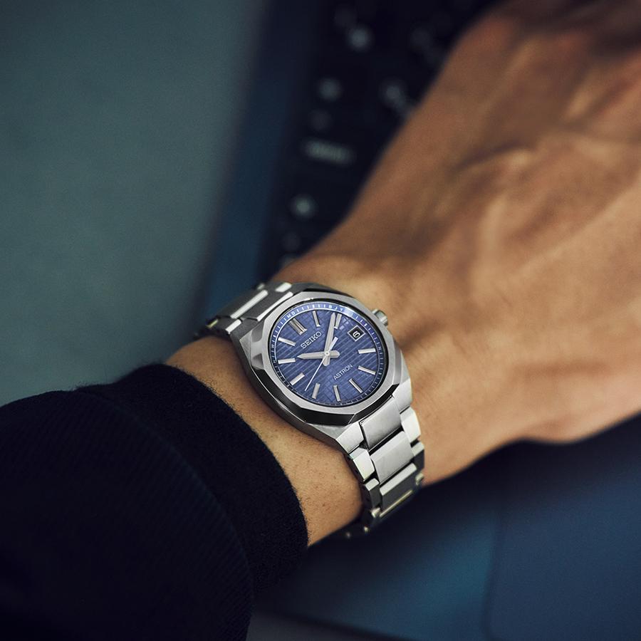 SEIKO ASTRON NEXTER SBXY101 Blue-Gray Titanium Solar Radio-Controlled JDM Men’s Watch