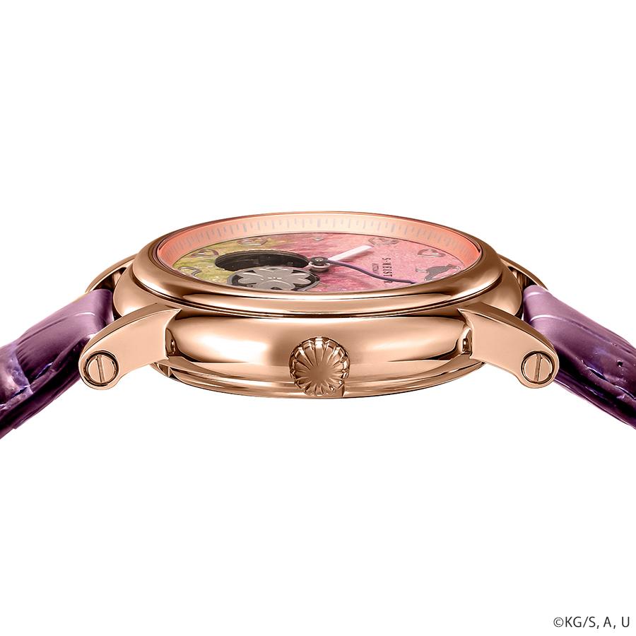 GARRACK S-MEISTER Demon Slayer Mitsuri Kanroji SMS-42-KY-KM Automatic Open Heart Kanazawa Foil Dial Men's Watch