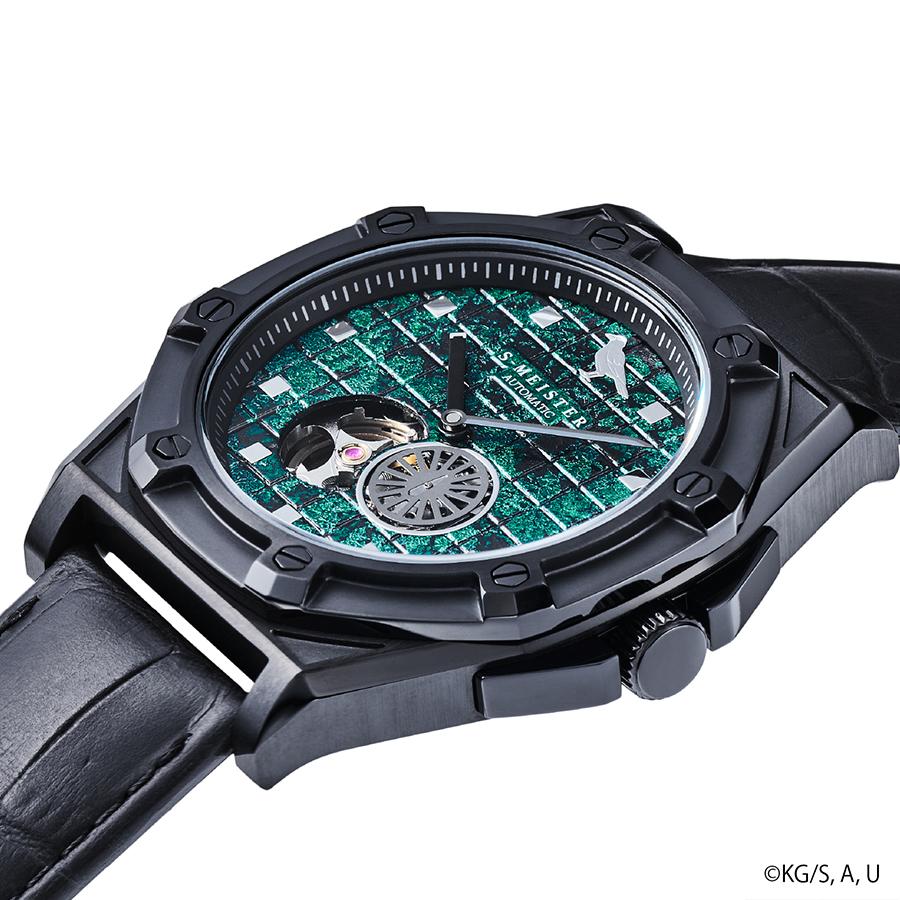 GARRACK S-MEISTER SMS-43-KY-KT Demon Slayer Tanjiro Kamado Automatic Open Heart Watch Japan Made