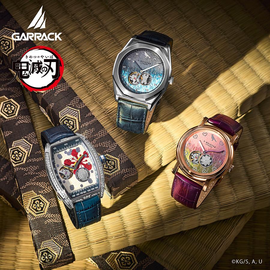 GARRACK S-MEISTER Demon Slayer Tengen Uzui SMS-47-KY-UT Automatic Open Heart Tonneau Kanazawa Foil Men's Watch