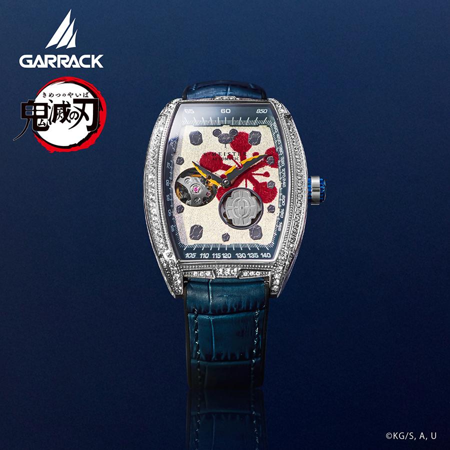 GARRACK S-MEISTER Demon Slayer Tengen Uzui SMS-47-KY-UT Automatic Open Heart Tonneau Kanazawa Foil Men's Watch
