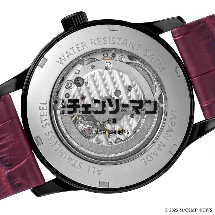 GARRACK S-MEISTER SMS-CM-40-B Chainsaw Man Bomb Japan Automatic Watch