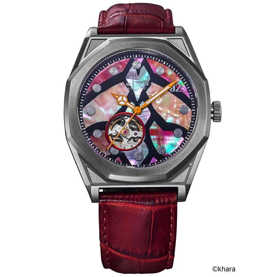 GARRACK S-MEISTER SMS-EVA-41-2 Evangelion Unit-02 Automatic Open Heart Watch Japan Made