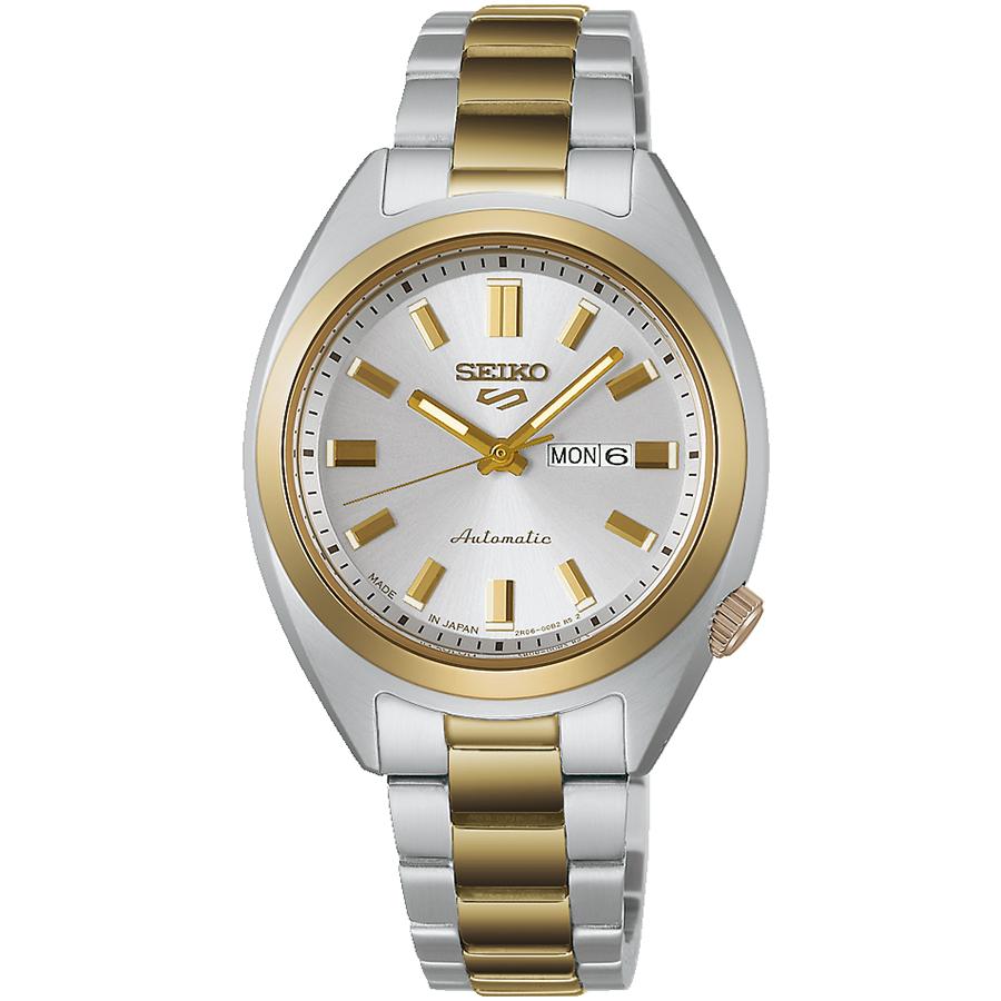 Seiko 5 Sports SNXS Series Small Size Hebitama Case SRRA012 Women's Automatic Watch with White Gold Dial, Released December 5th