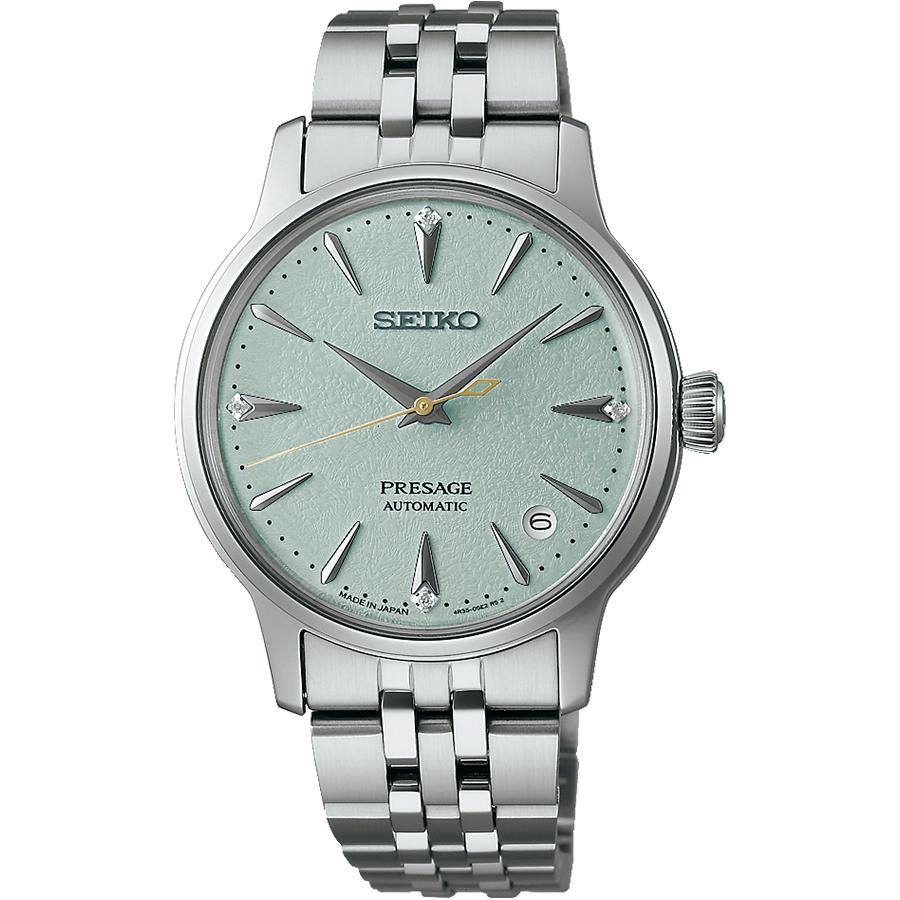Seiko Presage Cocktail Time Frozen Mojito SRRY051 Women's Mechanical Automatic Watch with Light Green Dial