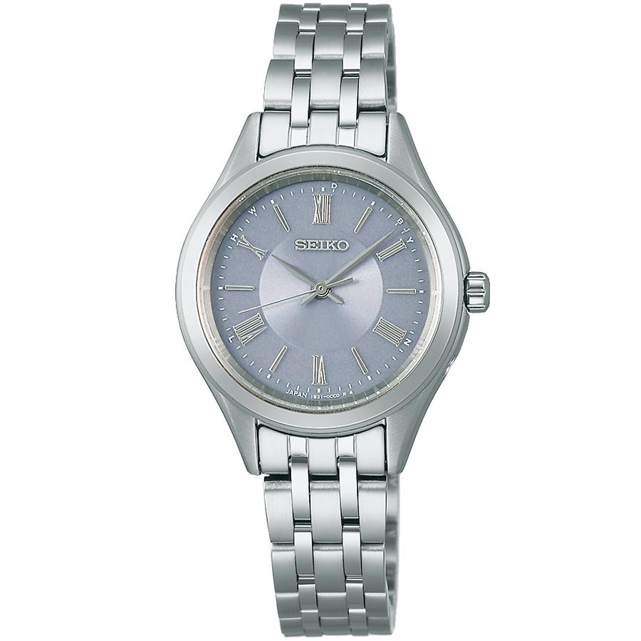 Seiko Selection S Series Pair Model SSDY049 Women's Watch, Solar Radio-Controlled, 3-Hand Stainless Steel, Blue-Gray Dial