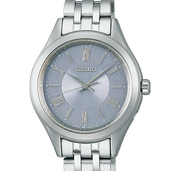 Seiko Selection S Series Pair Model SSDY049 Women's Watch, Solar Radio-Controlled, 3-Hand Stainless Steel, Blue-Gray Dial