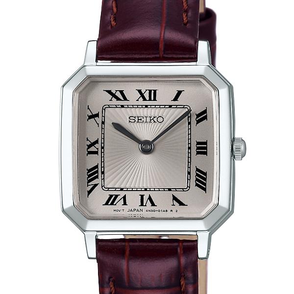 Seiko Selection nano・universe collaboration model SSEH017 women's watch, quartz movement, battery-powered, leather strap