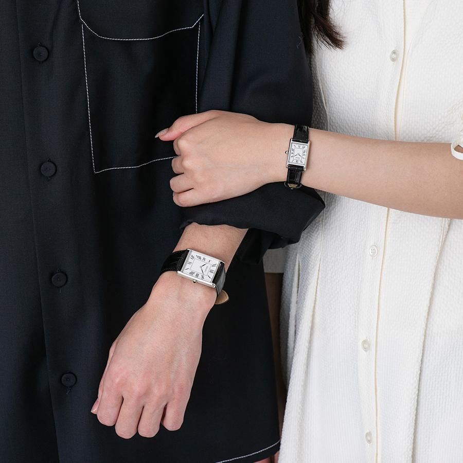 SEIKO SELECTION SSEH019 nano・universe Collaboration JDM Vintage Black Dial Leather Men's Quartz Watch