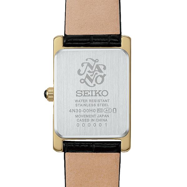 SEIKO SELECTION SSEH026 nano・universe Collaboration JDM Mother of Pearl Dial Leather Women's Quartz Watch