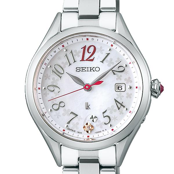 Seiko LUKIA Grow Flower Garden SSQW091 Women's Solar Radio-Controlled Titanium Watch with Mother-of-Pearl Dial