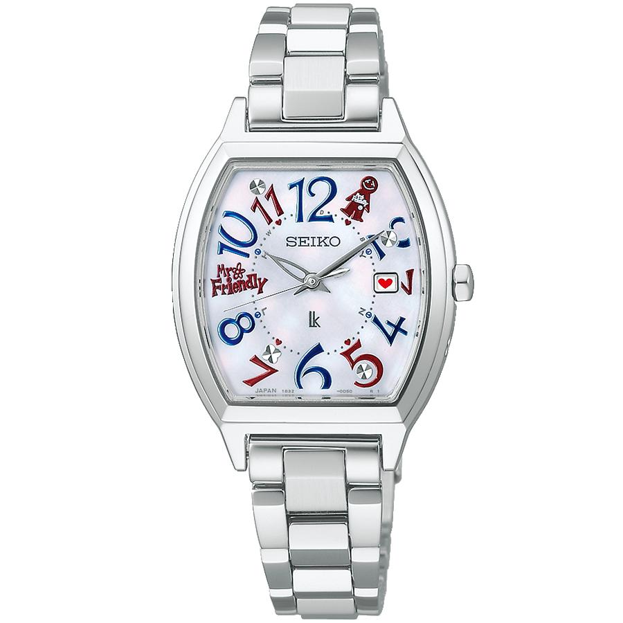 Seiko Lukia MR.FRIENDLY Collaboration Limited Edition Model SSVW237 Women's Solar Radio-Controlled Tonneau Watch