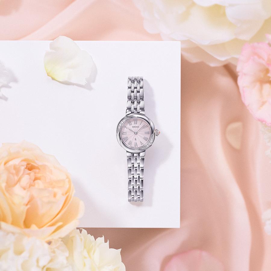 Seiko LUKIA Grow Luxe LUKIA Brand 30th Anniversary Model SSWA001 Women's Battery-Operated Quartz Watch with Pink Dial