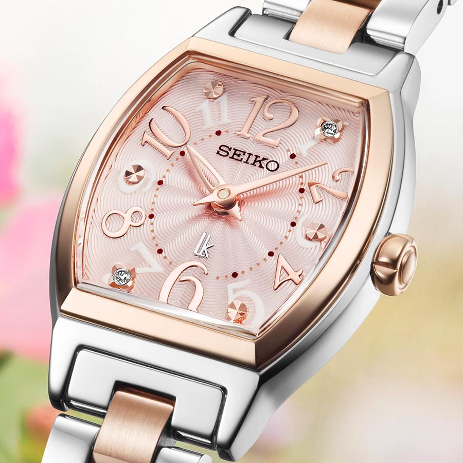 SEIKO LUKIA Happy Collection SSWA012 Silky Pink Tonneau Quartz JDM Women’s Watch