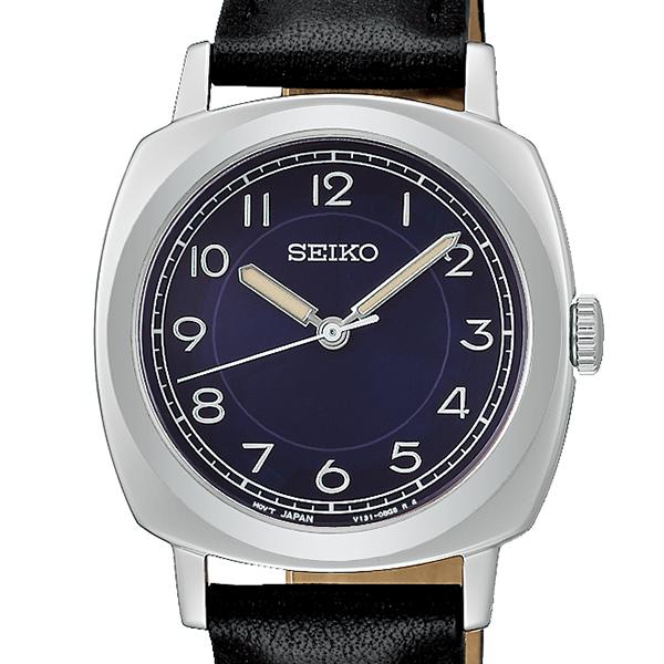 Seiko Selection The Steady Shop Exclusive Model STPX103 Women's Solar Watch with Cushion Navy Dial and Leather Strap, Released November 21st
