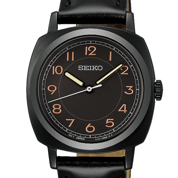 Seiko Selection The Steady Shop Exclusive Model STPX105 Women's Solar Watch with Cushion Black Dial and Leather Strap, Released November 21st