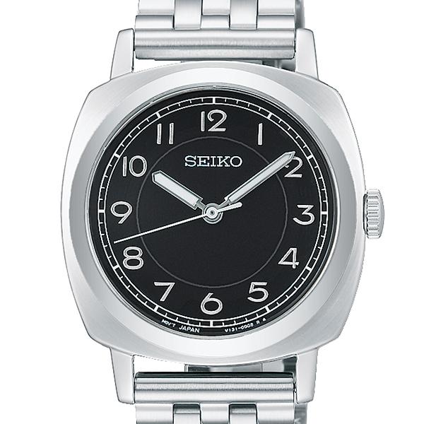 Seiko Selection The Steady Shop Exclusive Model STPX107 Women's Solar Cushion Watch with Black Dial and Metal Band, Released November 21st