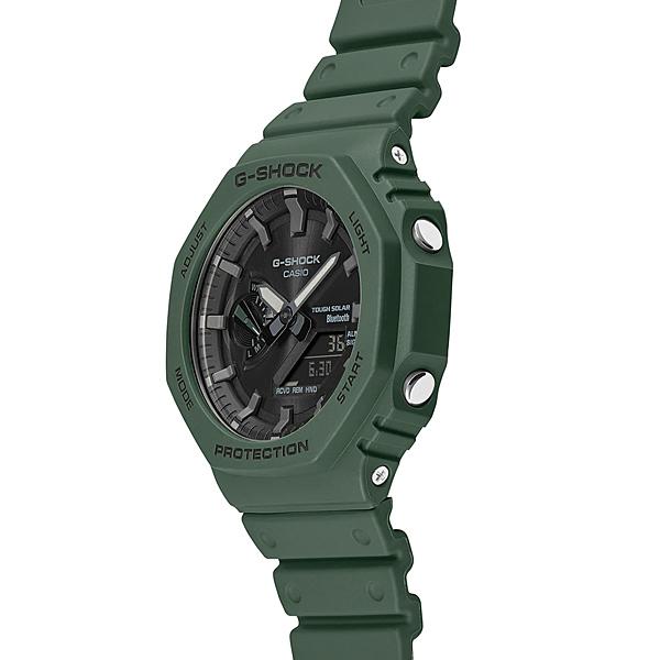 CASIO G-SHOCK GA-B2100-3AJF JDM Tough Solar Mobile Link Analog-Digital Octagonal Green Black Men's Watch