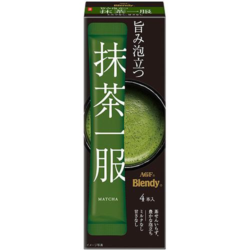 Ajinomoto AGF Blendy Stick Matcha Ippuku No Milk 1 Box (4 Sticks)